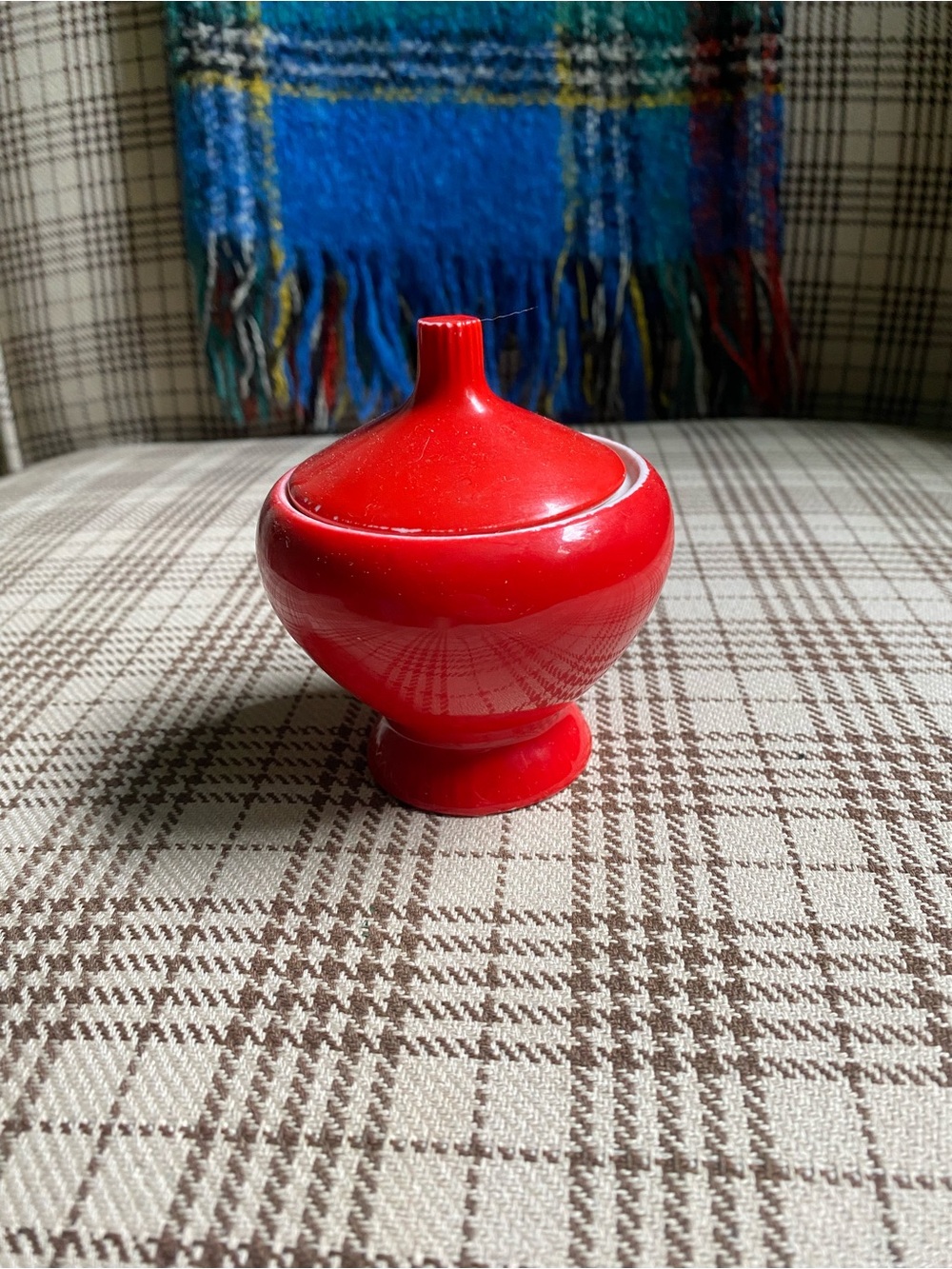 Red Decorative Lidded Accent Jar - Brand